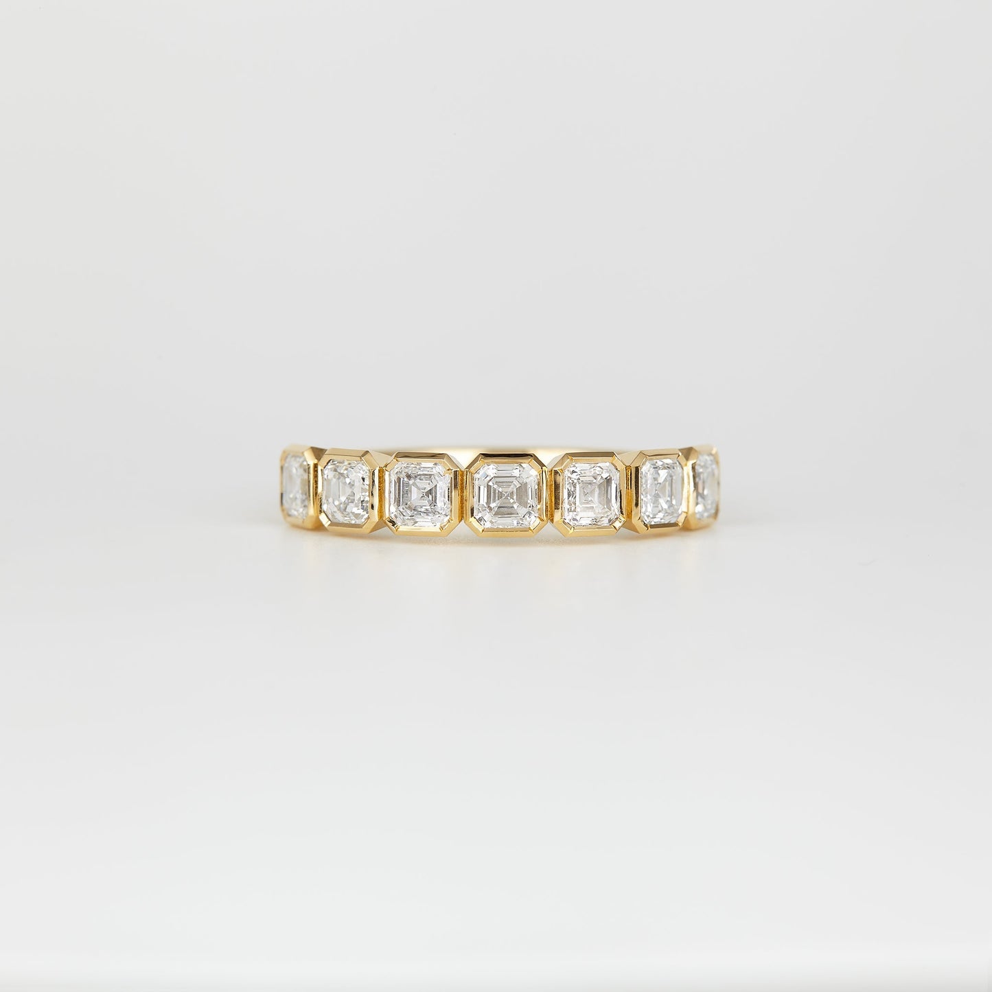 0.35 TCW Round Diamond Curved Pave DEF/VVS Lab Grown Wedding Band