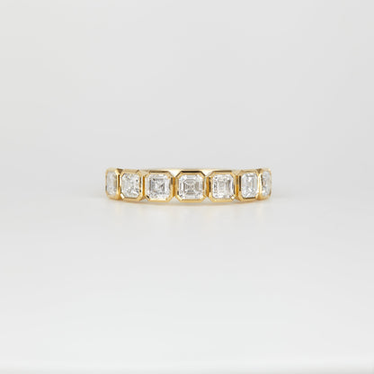 0.35 TCW Round Diamond Curved Pave DEF/VVS Lab Grown Wedding Band