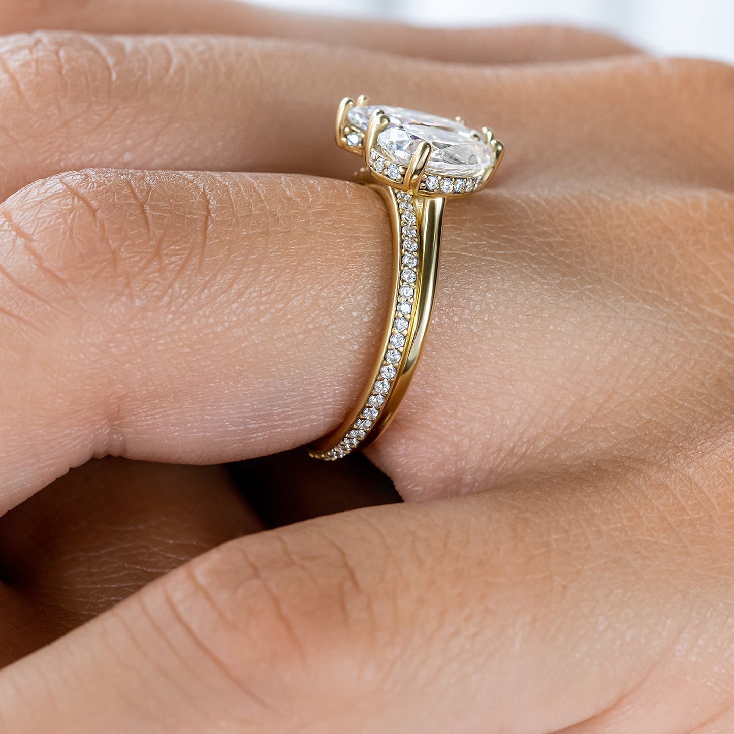 0.37 CT Round Full Eternity Lab Grown Diamond Wedding Band