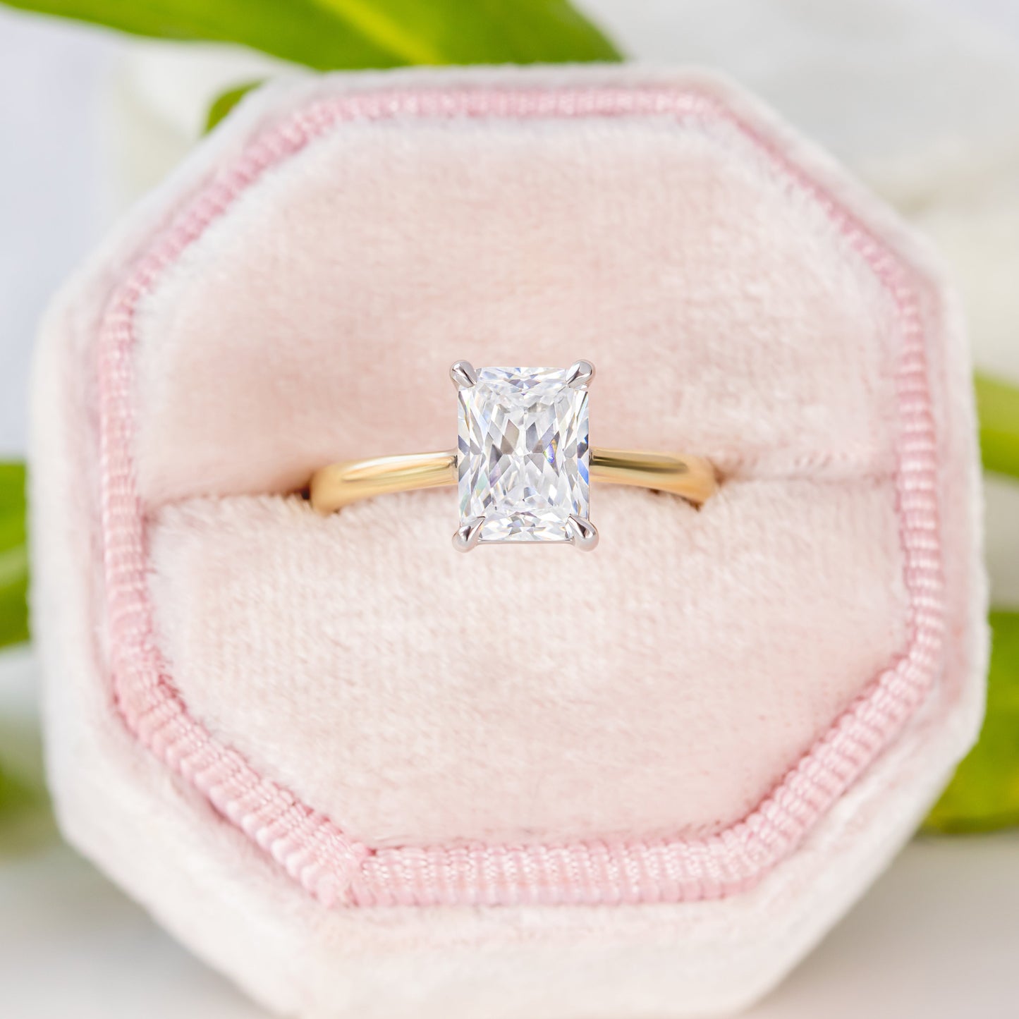 2 CT Round Three Stones Lab Grown Diamond Engagement Ring