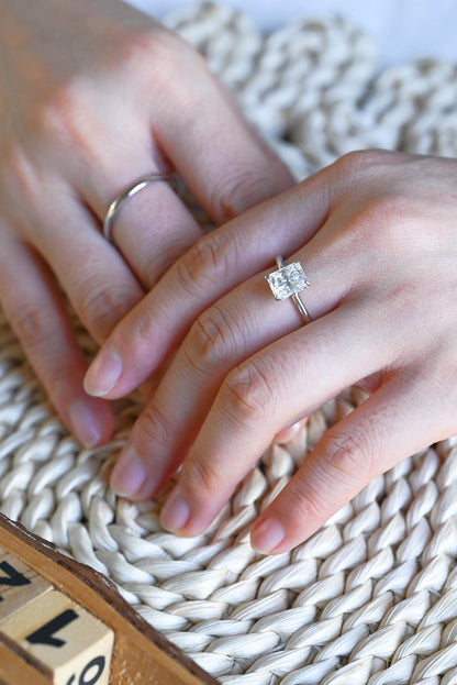 1.0 CT Round Solitaire Lab Grown Diamond Bridal Ring Set
