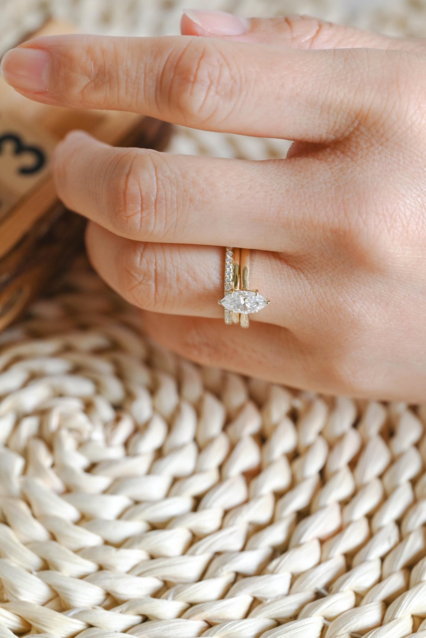 1.0 CT Round Solitaire Lab Grown Diamond Bridal Ring Set