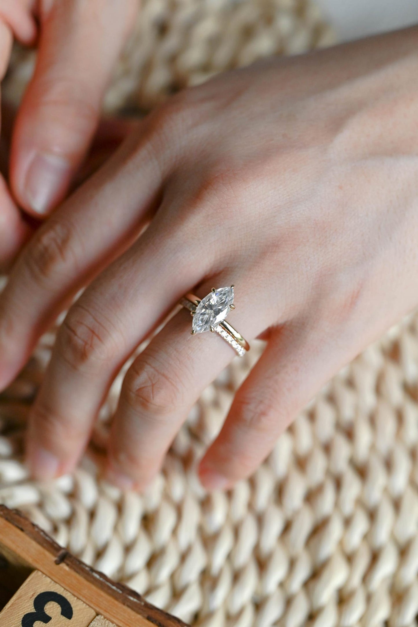 1.0 CT Round Solitaire Lab Grown Diamond Bridal Ring Set
