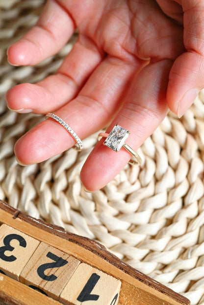 1.0 CT Round Solitaire Lab Grown Diamond Bridal Ring Set