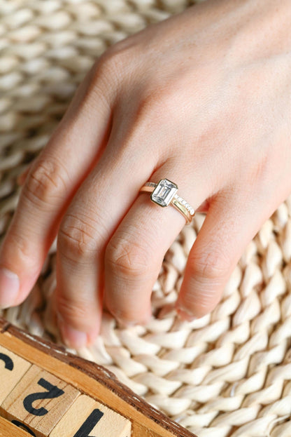 1.0 CT Round Solitaire Lab Grown Diamond Bridal Ring Set