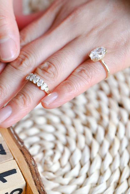 1.0 CT Round Solitaire Lab Grown Diamond Bridal Ring Set