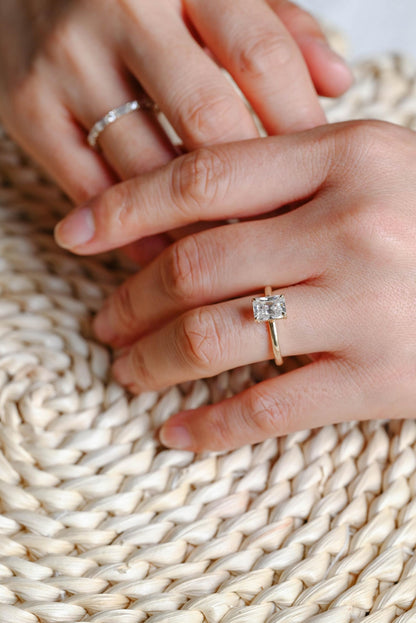 1.0 CT Round Solitaire Lab Grown Diamond Bridal Ring Set