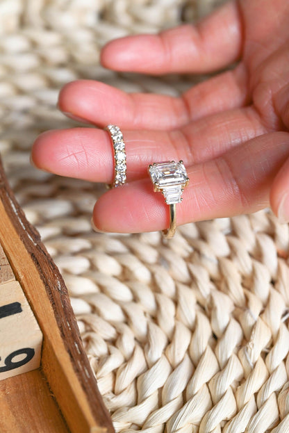 1.0 CT Round Solitaire Lab Grown Diamond Bridal Ring Set