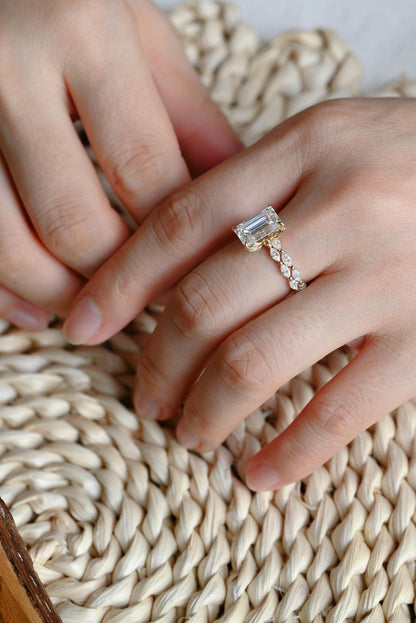 1.0 CT Round Solitaire Lab Grown Diamond Bridal Ring Set