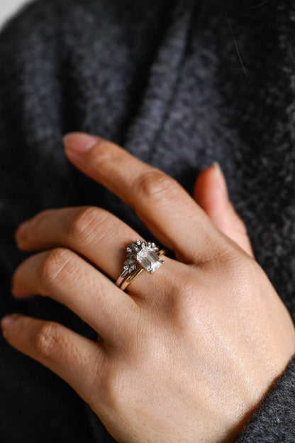 1.0 CT Round Solitaire Lab Grown Diamond Bridal Ring Set