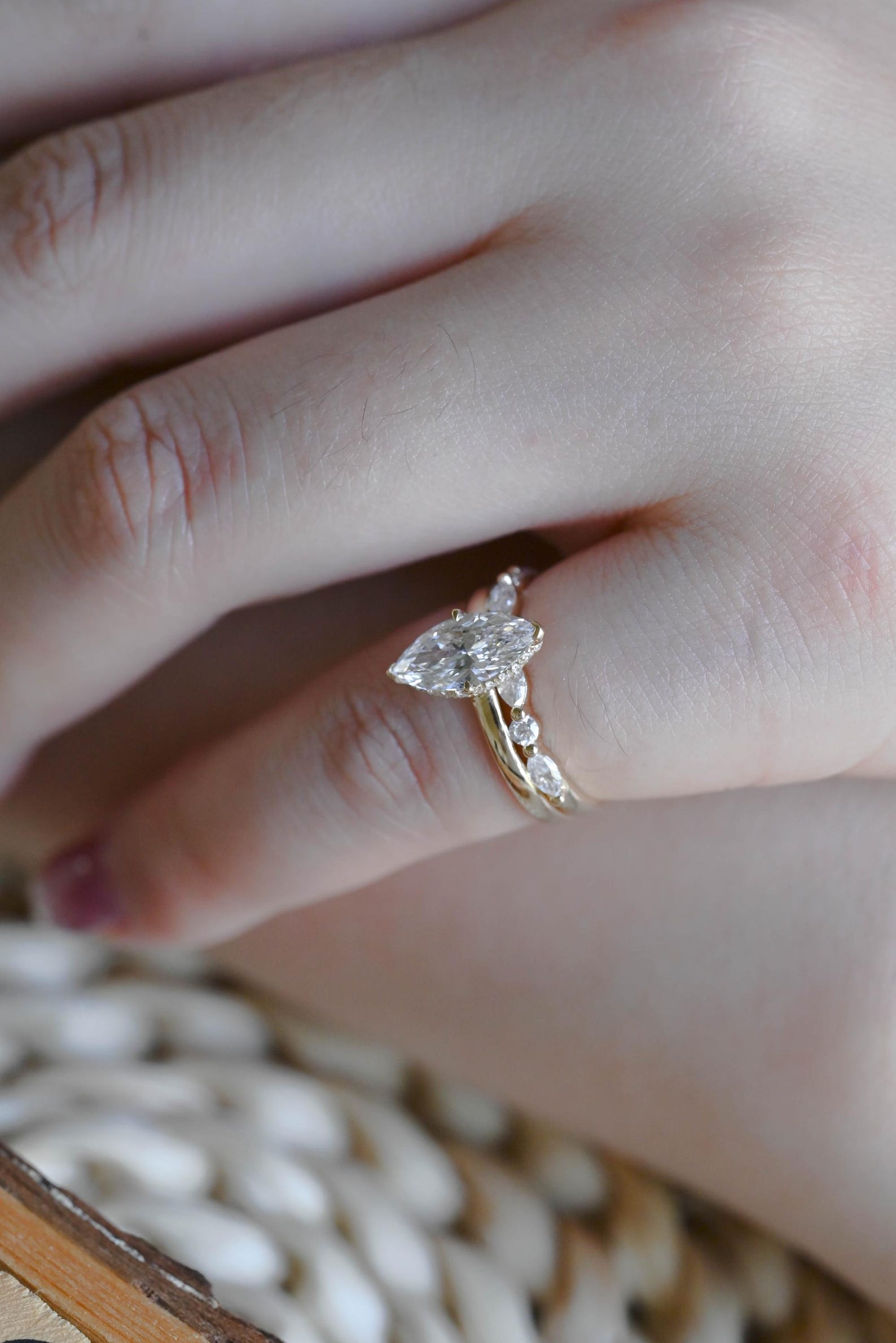 1.0 CT Round Solitaire Lab Grown Diamond Bridal Ring Set
