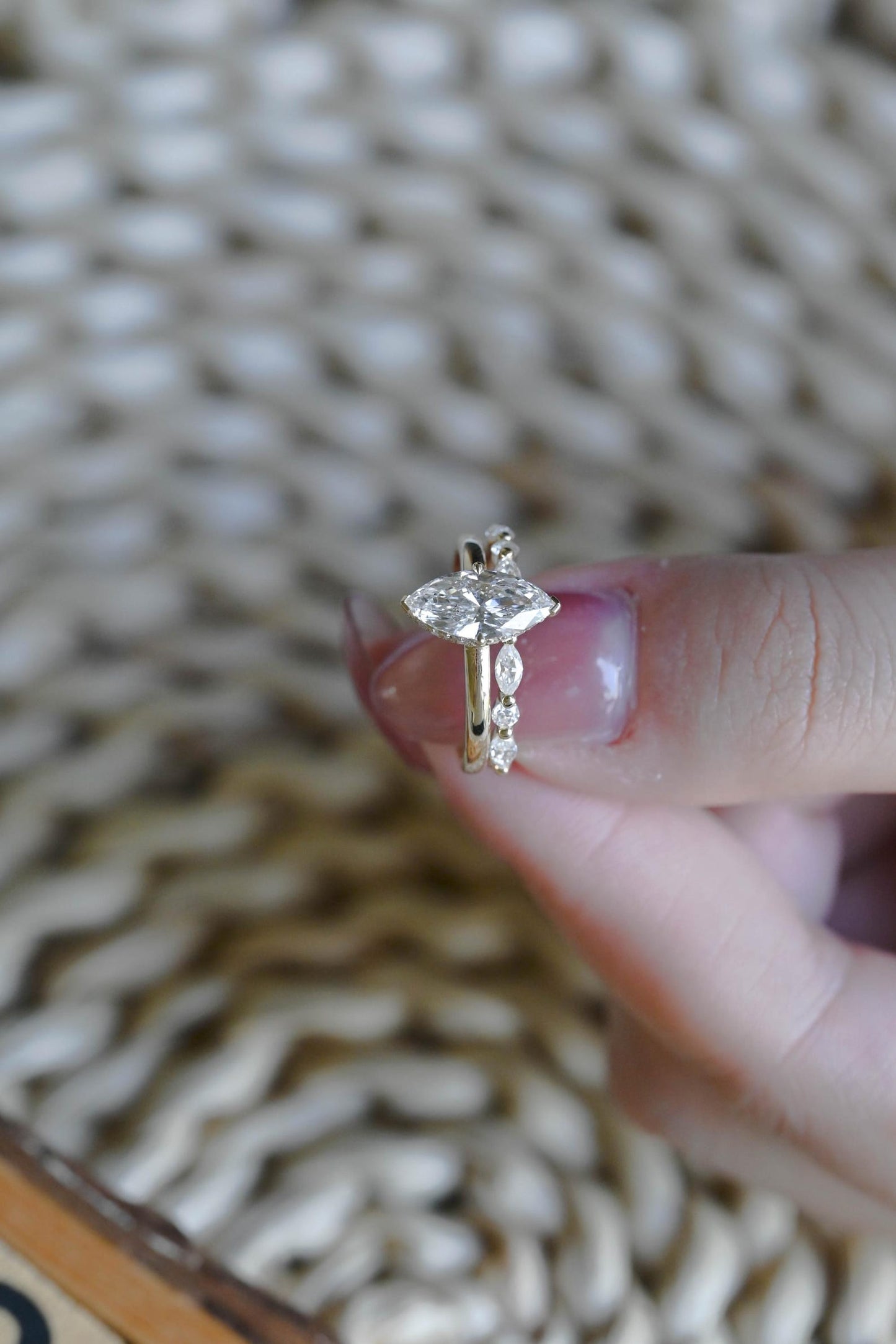 1.0 CT Round Solitaire Lab Grown Diamond Bridal Ring Set
