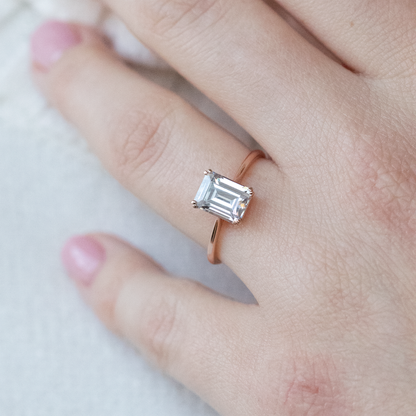 2 CT Round Three Stones Lab Grown Diamond Engagement Ring