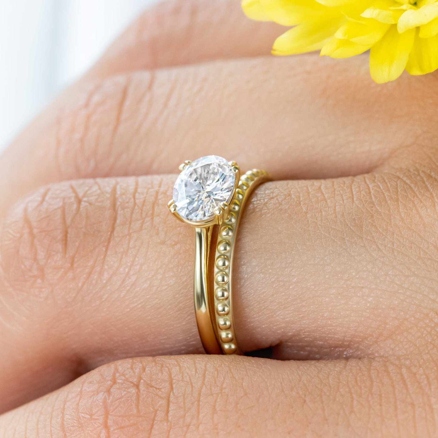 0.37 CT Round Full Eternity Lab Grown Diamond Wedding Band