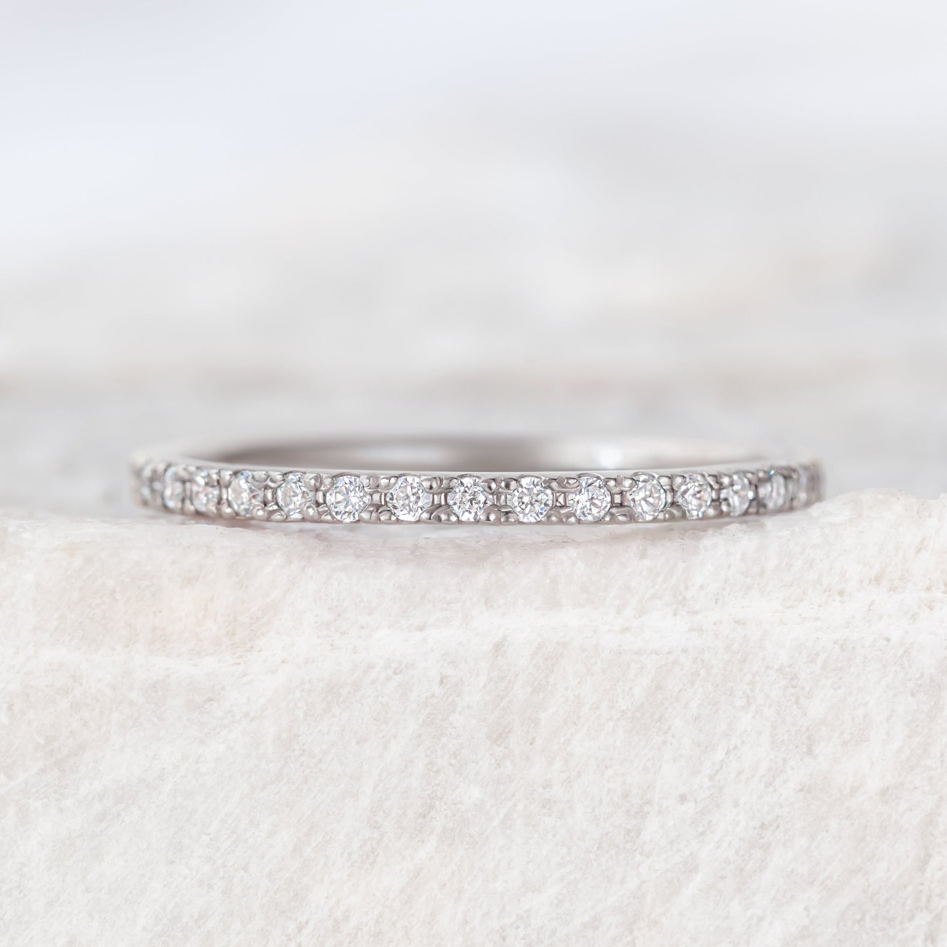 0.37 CT Round Full Eternity Lab Grown Diamond Wedding Band
