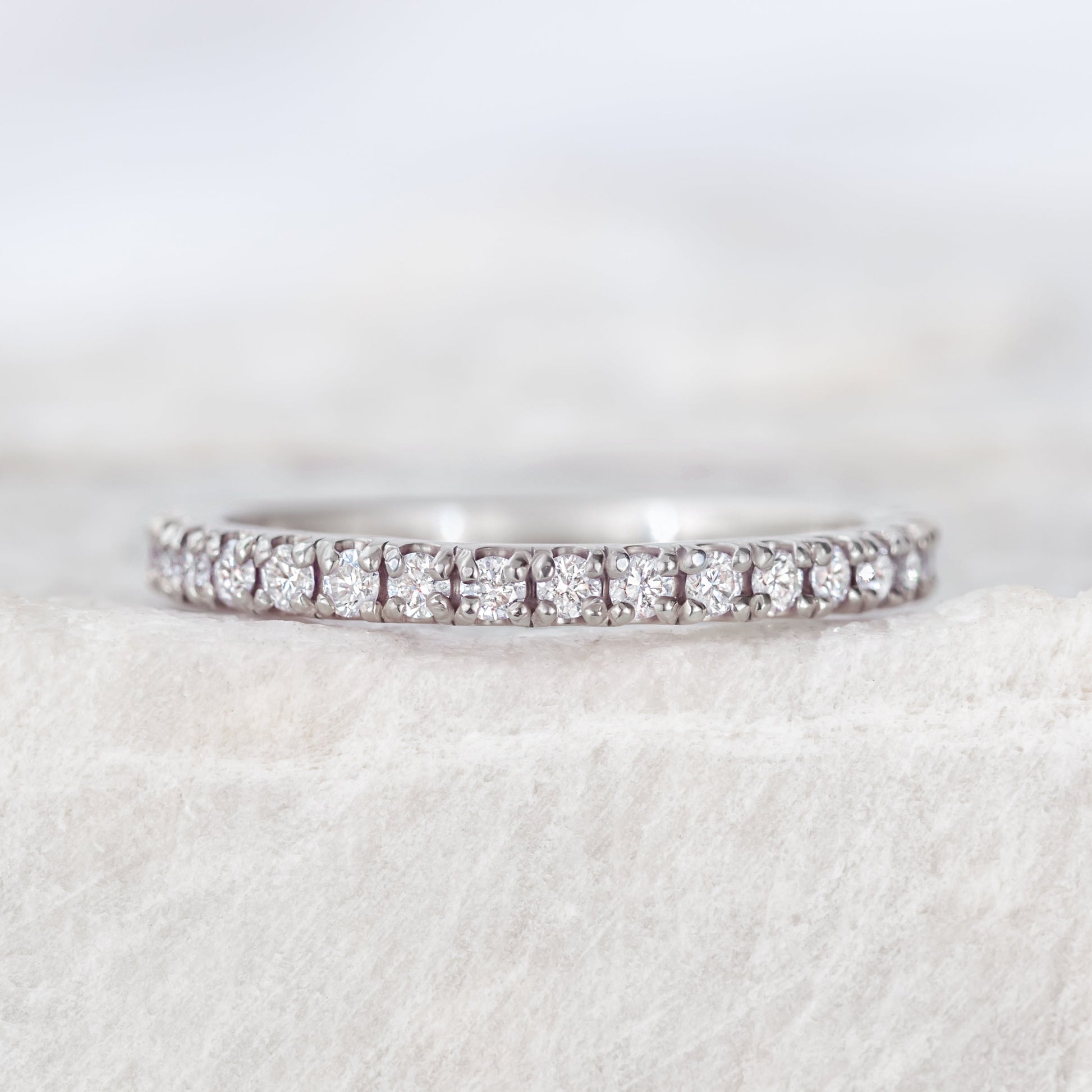0.37 CT Round Full Eternity Lab Grown Diamond Wedding Band