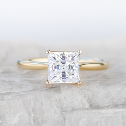 2 CT Round Three Stones Lab Grown Diamond Engagement Ring