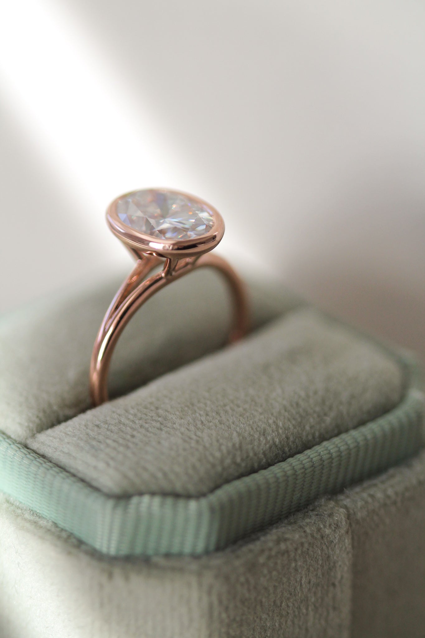 2 CT Round Three Stones Lab Grown Diamond Engagement Ring