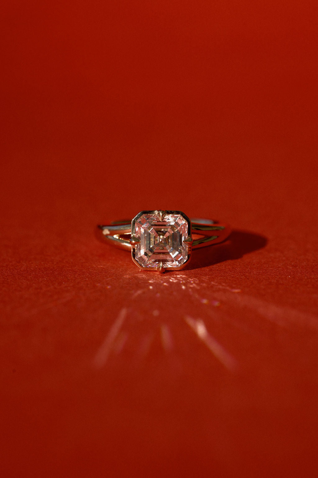 2 CT Round Three Stones Lab Grown Diamond Engagement Ring