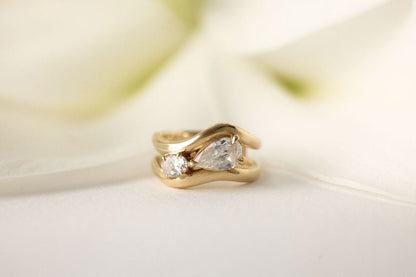 2 CT Round Three Stones Lab Grown Diamond Engagement Ring