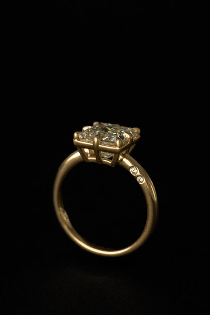 2 CT Round Three Stones Lab Grown Diamond Engagement Ring