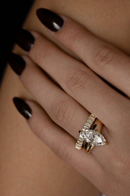0.37 CT Round Full Eternity Lab Grown Diamond Wedding Band