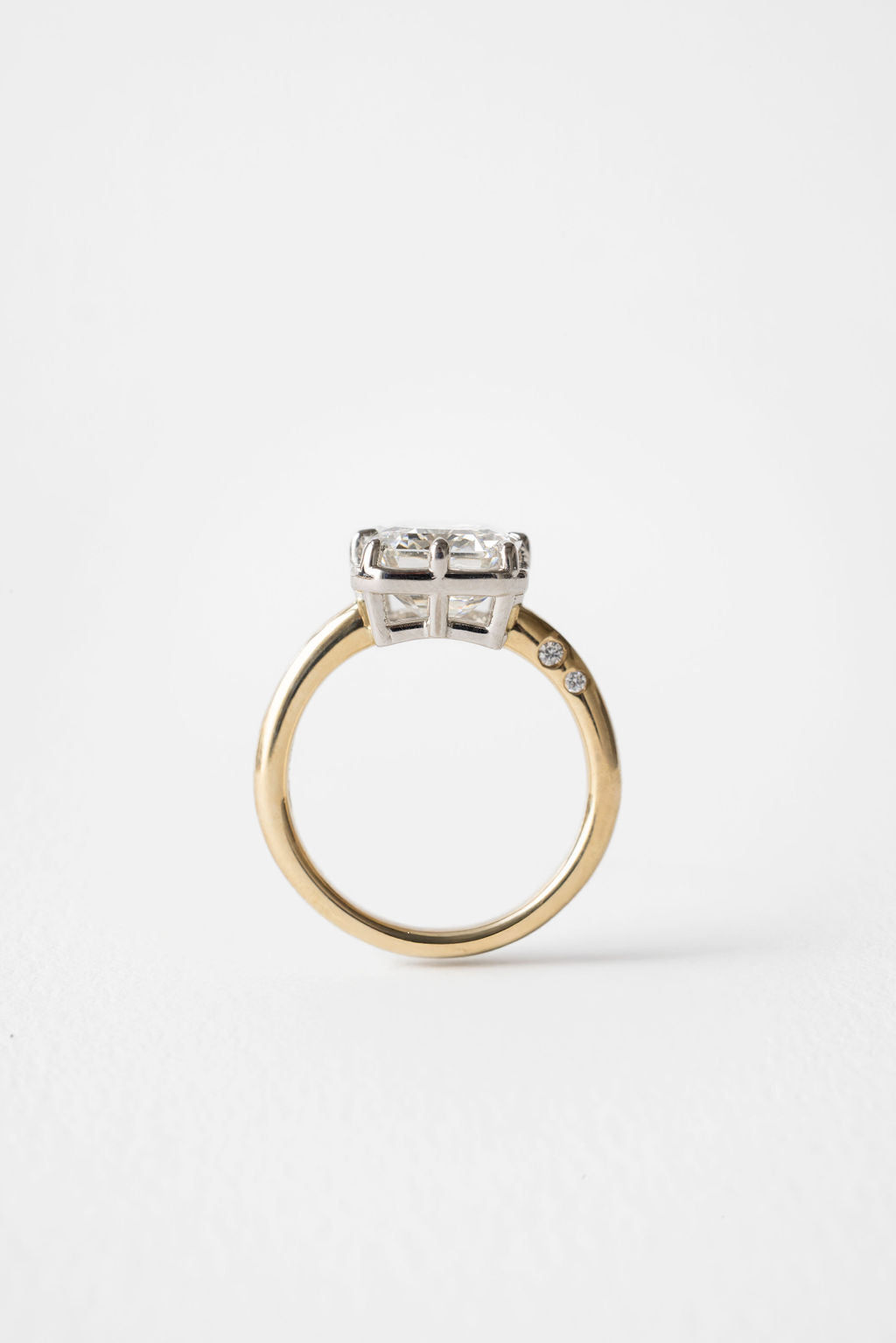 2 CT Round Three Stones Lab Grown Diamond Engagement Ring