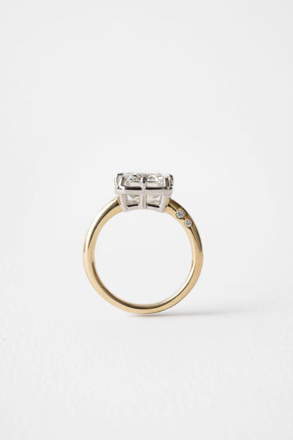 2 CT Round Three Stones Lab Grown Diamond Engagement Ring