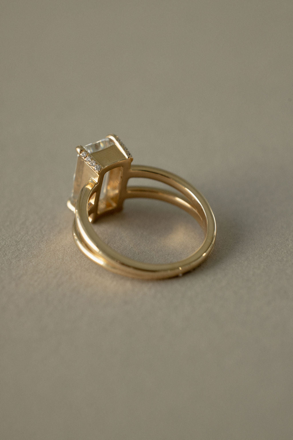2 CT Round Three Stones Lab Grown Diamond Engagement Ring
