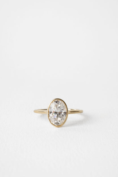 2 CT Round Three Stones Lab Grown Diamond Engagement Ring