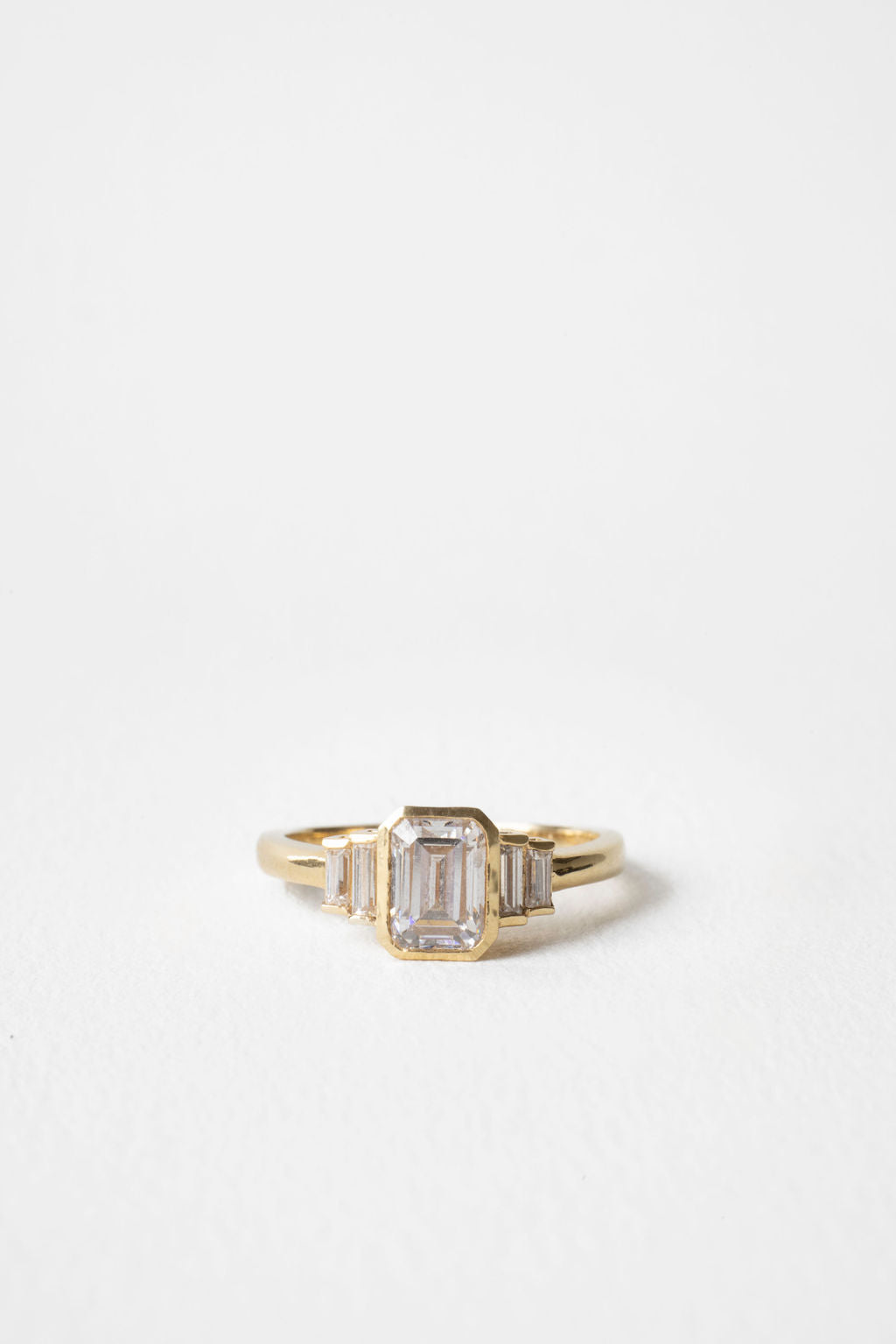 2 CT Round Three Stones Lab Grown Diamond Engagement Ring