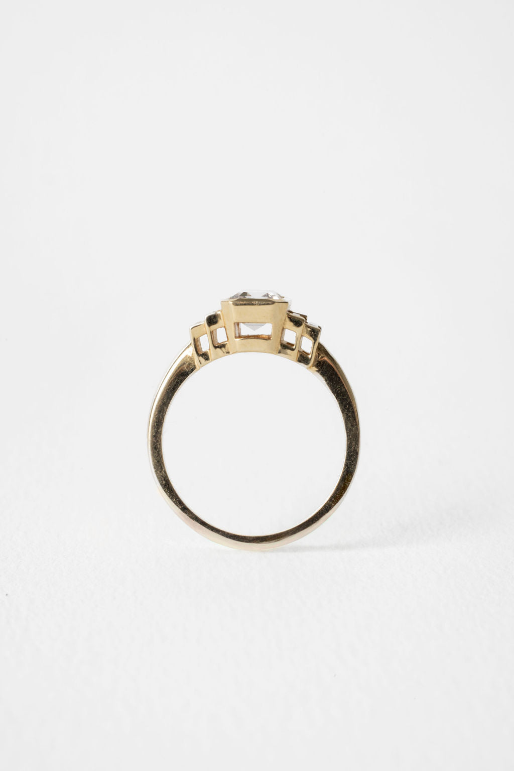 2 CT Round Three Stones Lab Grown Diamond Engagement Ring