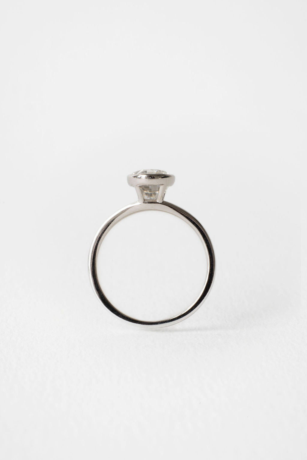 2 CT Round Three Stones Lab Grown Diamond Engagement Ring