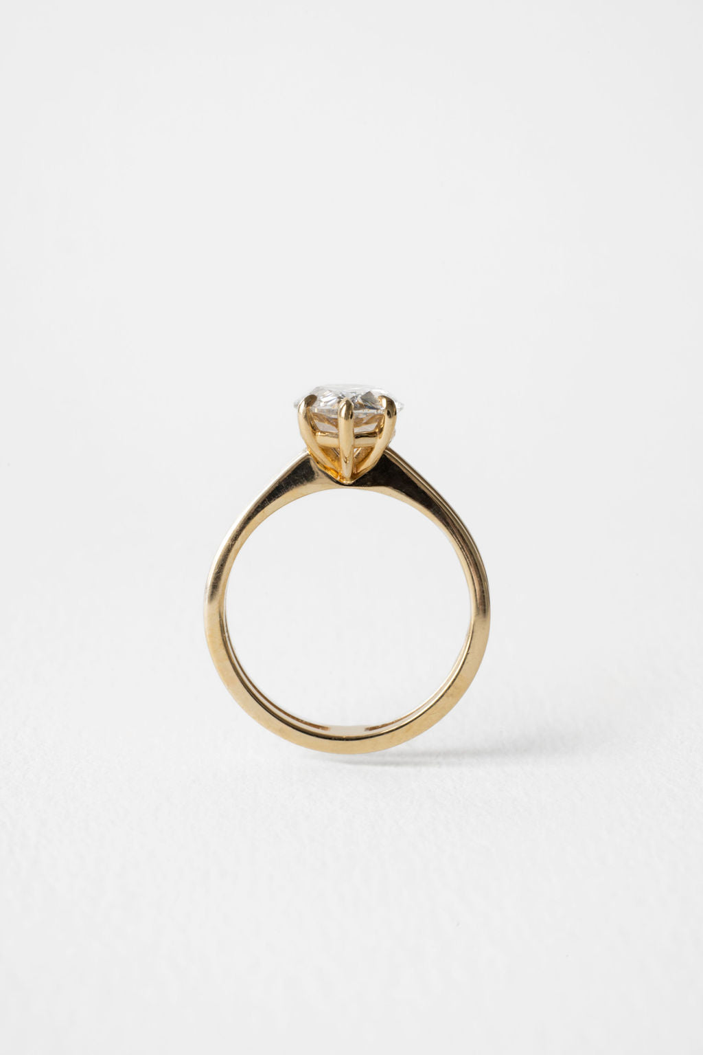 2 CT Round Three Stones Lab Grown Diamond Engagement Ring