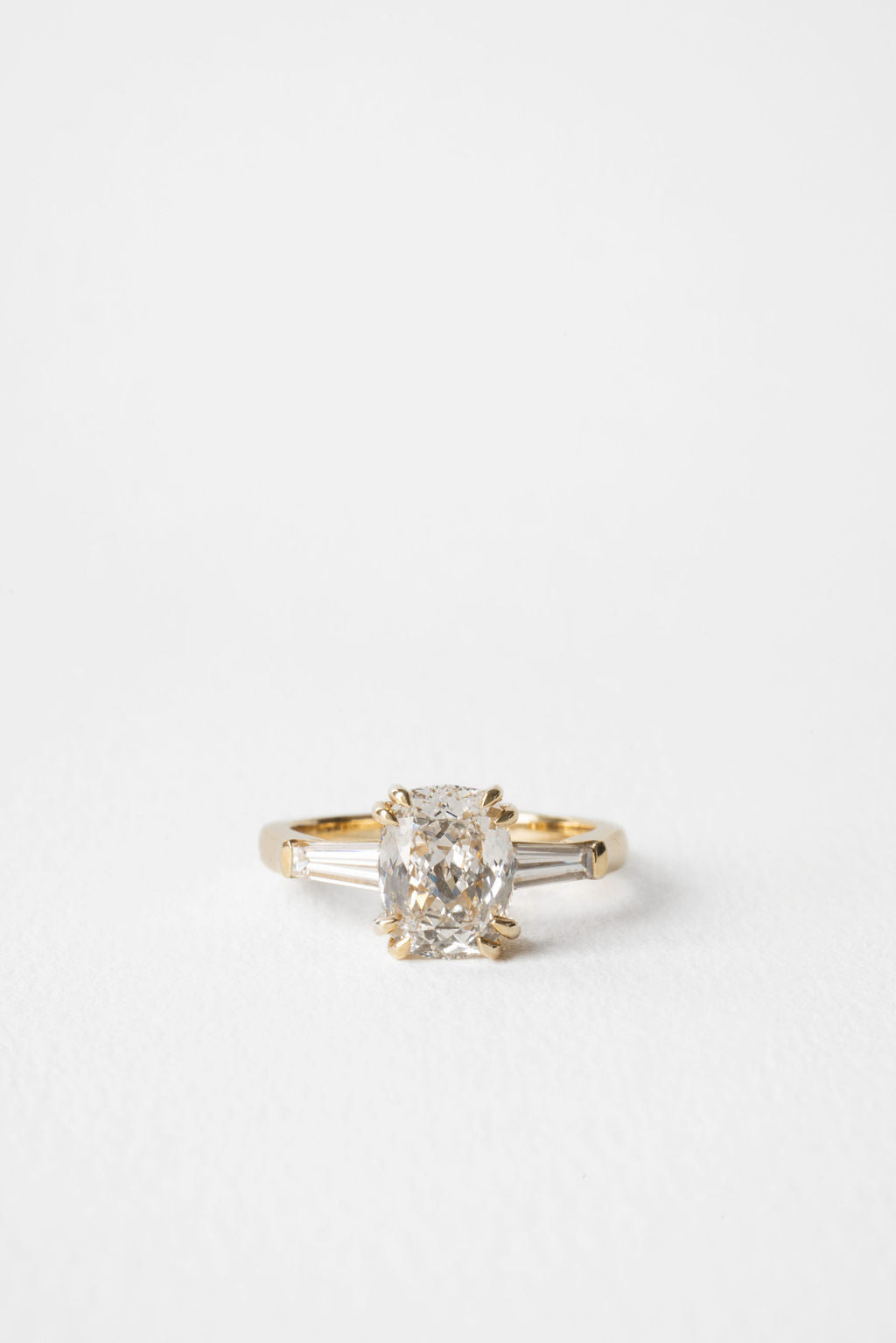 2 CT Round Three Stones Lab Grown Diamond Engagement Ring