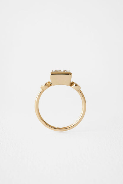 2 CT Round Three Stones Lab Grown Diamond Engagement Ring