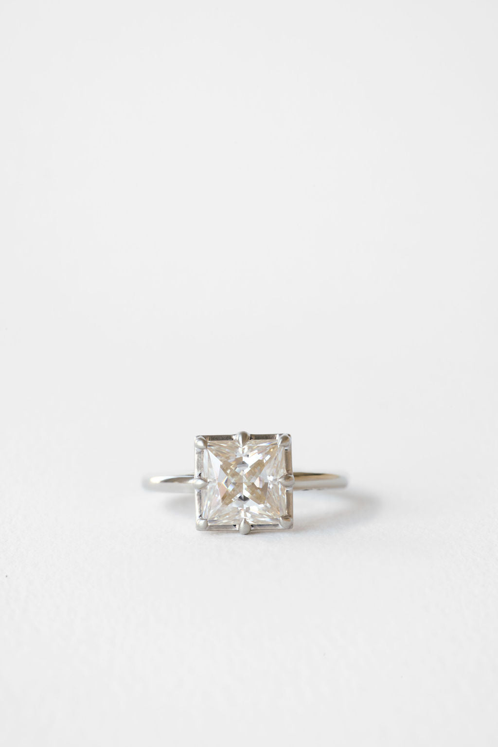 2 CT Round Three Stones Lab Grown Diamond Engagement Ring