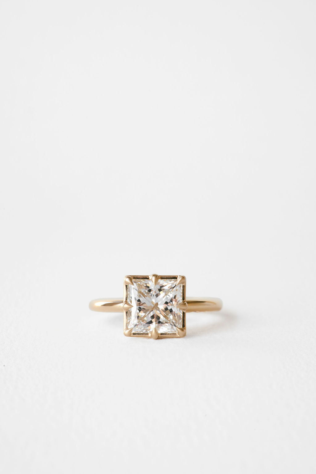 2 CT Round Three Stones Lab Grown Diamond Engagement Ring