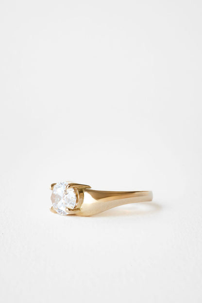 2 CT Round Three Stones Lab Grown Diamond Engagement Ring