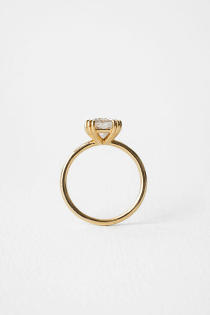 2 CT Round Three Stones Lab Grown Diamond Engagement Ring