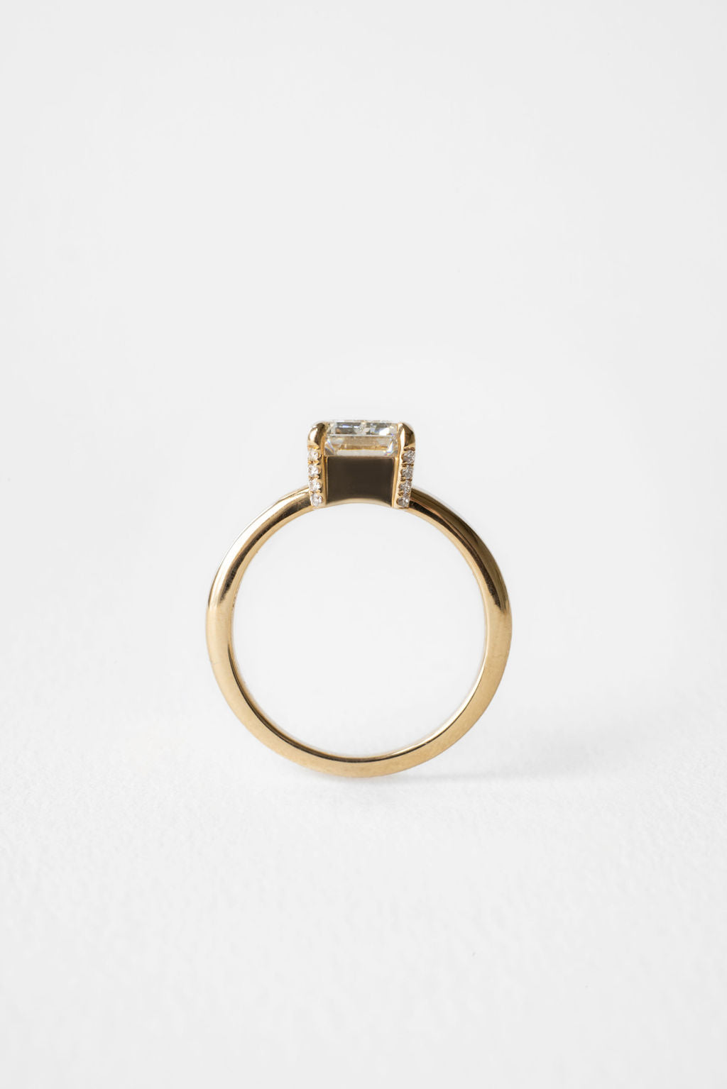 2 CT Round Three Stones Lab Grown Diamond Engagement Ring