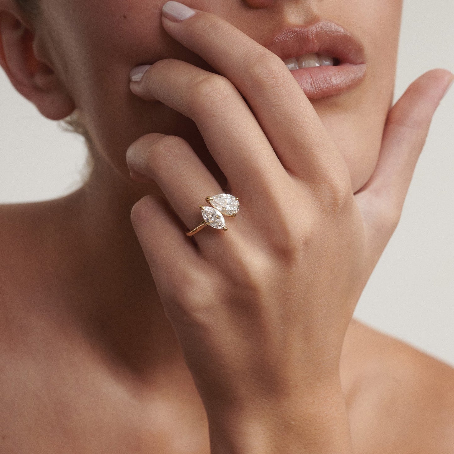 Round Halo, Pave & Split Shank Engagement Ring – 1.93 CT Lab Grown Diamond