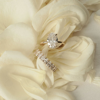 Round Halo, Pave & Split Shank Engagement Ring – 1.93 CT Lab Grown Diamond