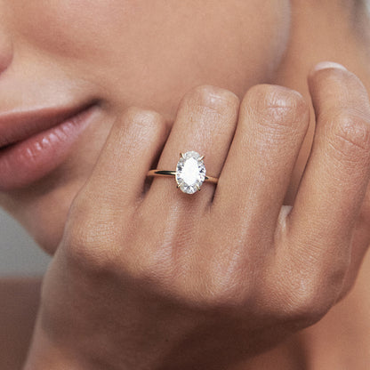 Round Halo, Pave & Split Shank Engagement Ring – 1.93 CT Lab Grown Diamond