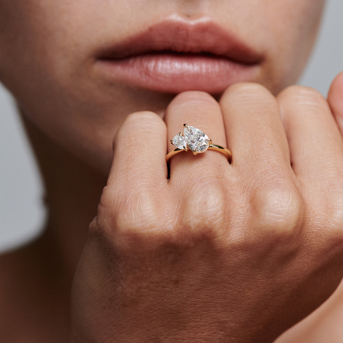 Round Halo, Pave & Split Shank Engagement Ring – 1.93 CT Lab Grown Diamond