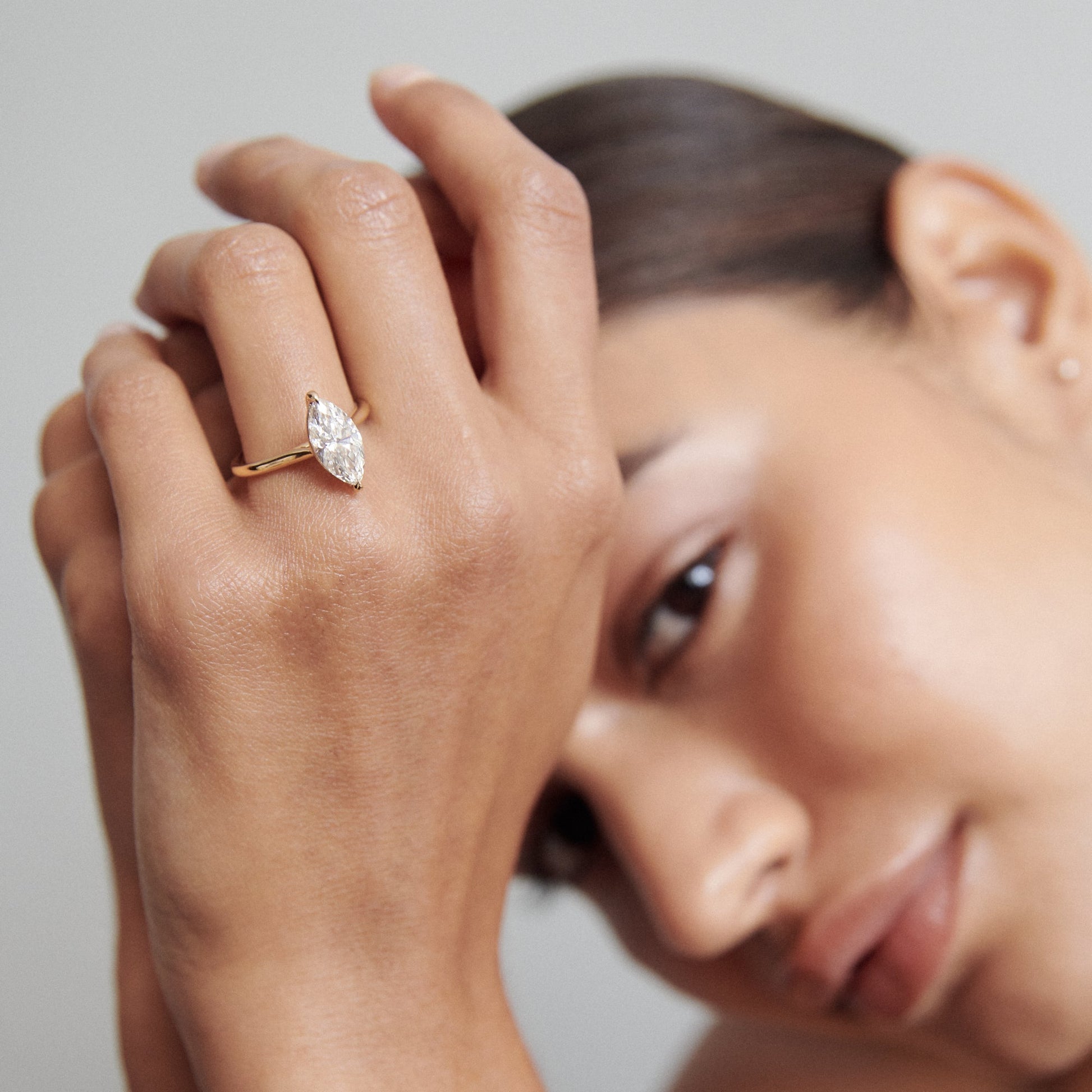 Round Halo, Pave & Split Shank Engagement Ring – 1.93 CT Lab Grown Diamond