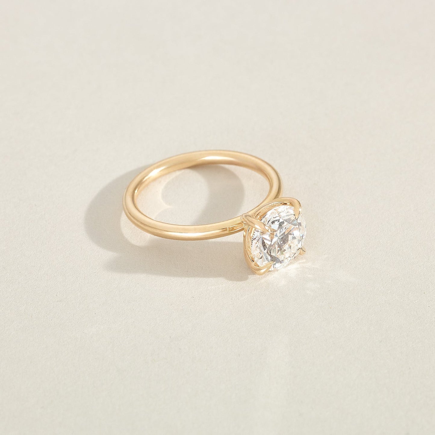 Round Halo, Pave & Split Shank Engagement Ring – 1.93 CT Lab Grown Diamond