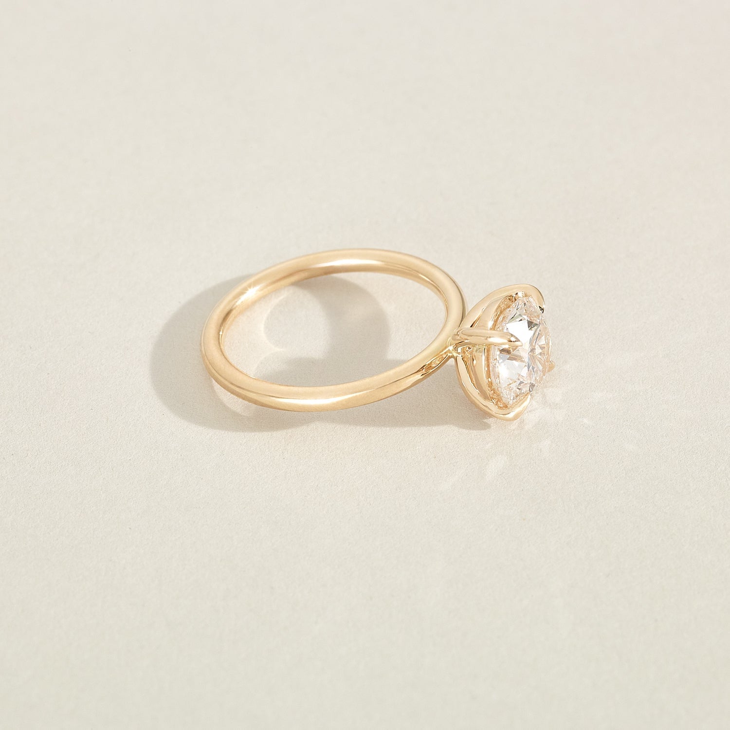 Round Halo, Pave & Split Shank Engagement Ring – 1.93 CT Lab Grown Diamond