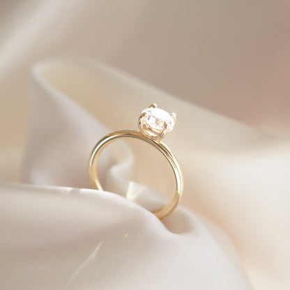 Round Halo, Pave & Split Shank Engagement Ring – 1.93 CT Lab Grown Diamond