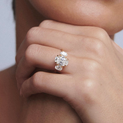 Round Halo, Pave & Split Shank Engagement Ring – 1.93 CT Lab Grown Diamond